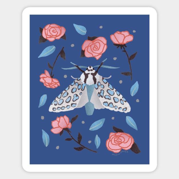 Silver-spotted Tiger Moth Sticker by Annelie